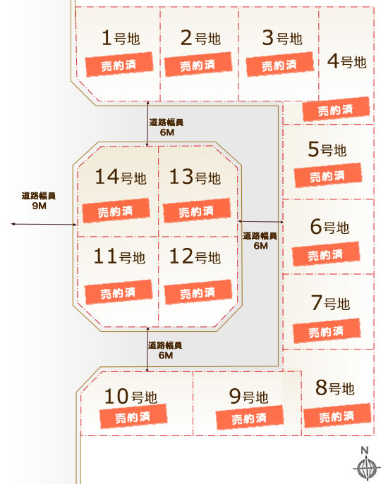 エスタカーサ石山唐橋 区画図