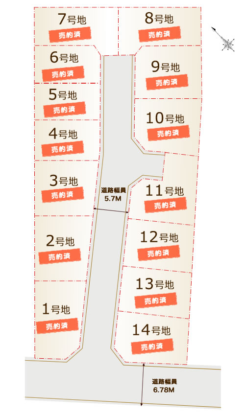 エスタカーサ泉大津北豊中 区画図